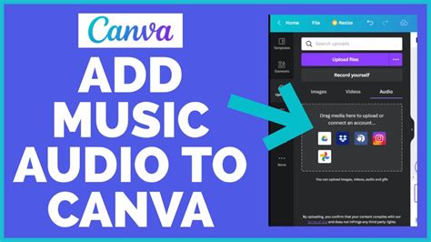 how to add music in canva video